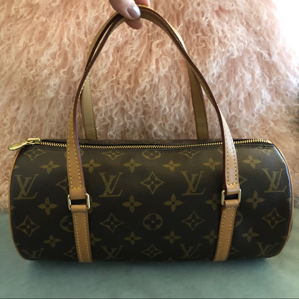 Louis Vuitton Papillon 28 Monogram Canvas Handbag